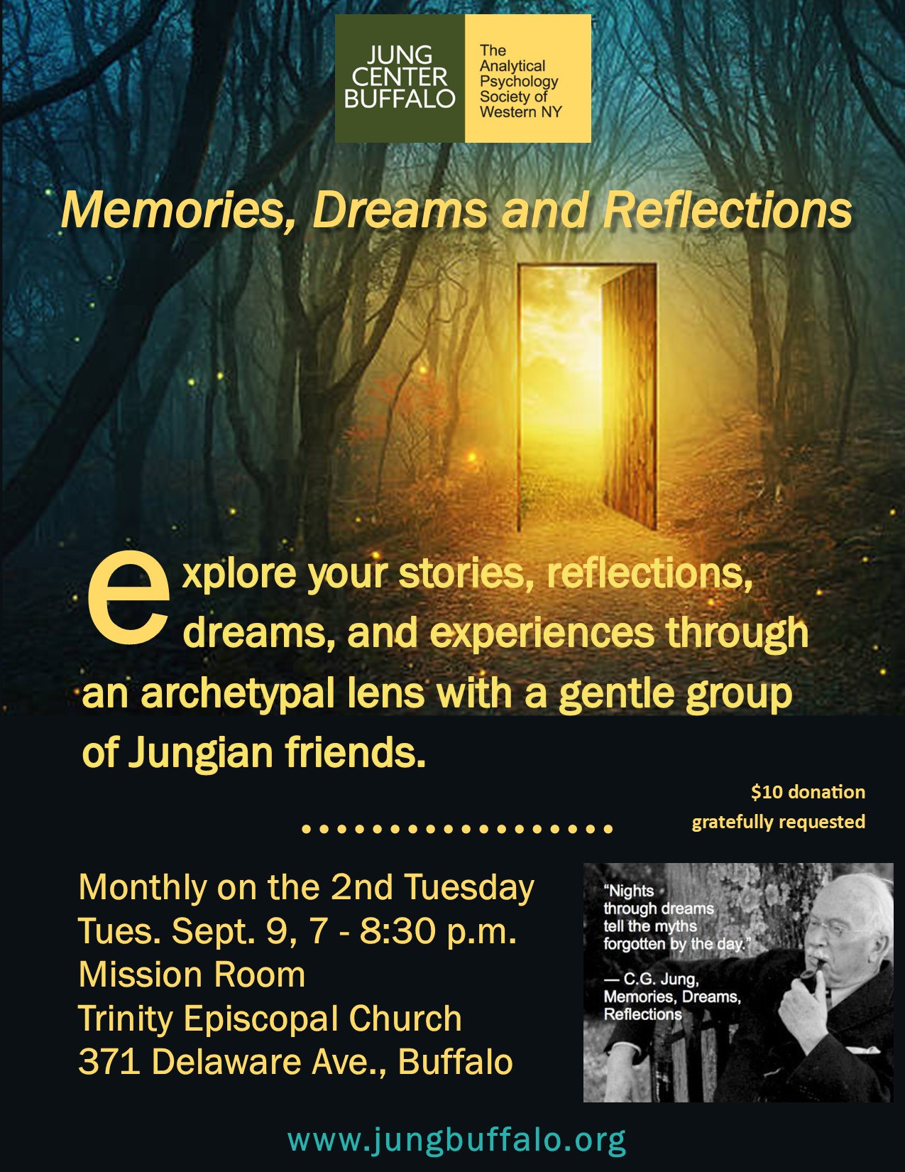 Monthly Discussion Group: Memories, Dreams & Reflections Image